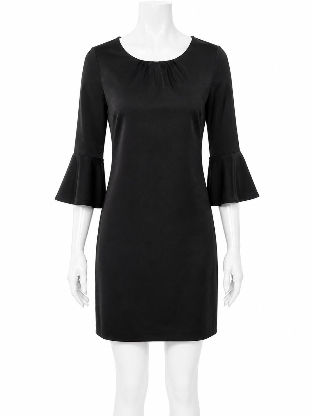 New York & Company 3/4 Bell Sleeve Black Shift Dress – Size Small